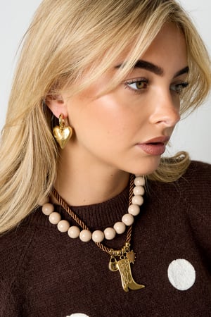 Polyester Anhänger Halsketten Stiefel Casual Daily Simple Series Damenschmuck h5 Bild3